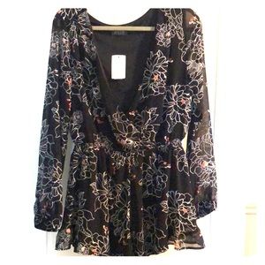 New with tags! Long sleeve romper